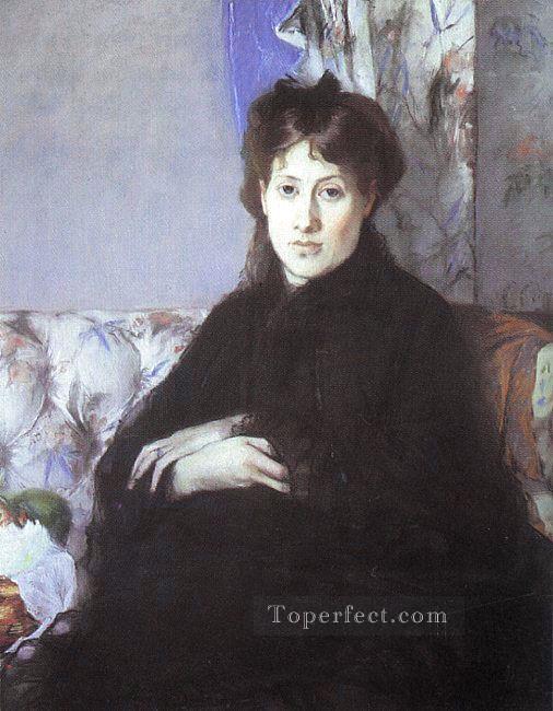 エドマ・ポンティヨン旧姓モリゾの肖像 ベルト・モリゾ油絵